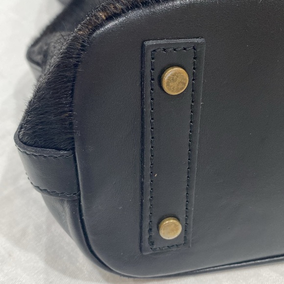 CAVALCANTI beautiful leather bag made in Italy zebra tiger pony hair 15”x13”x5” - Picture 14 of 16